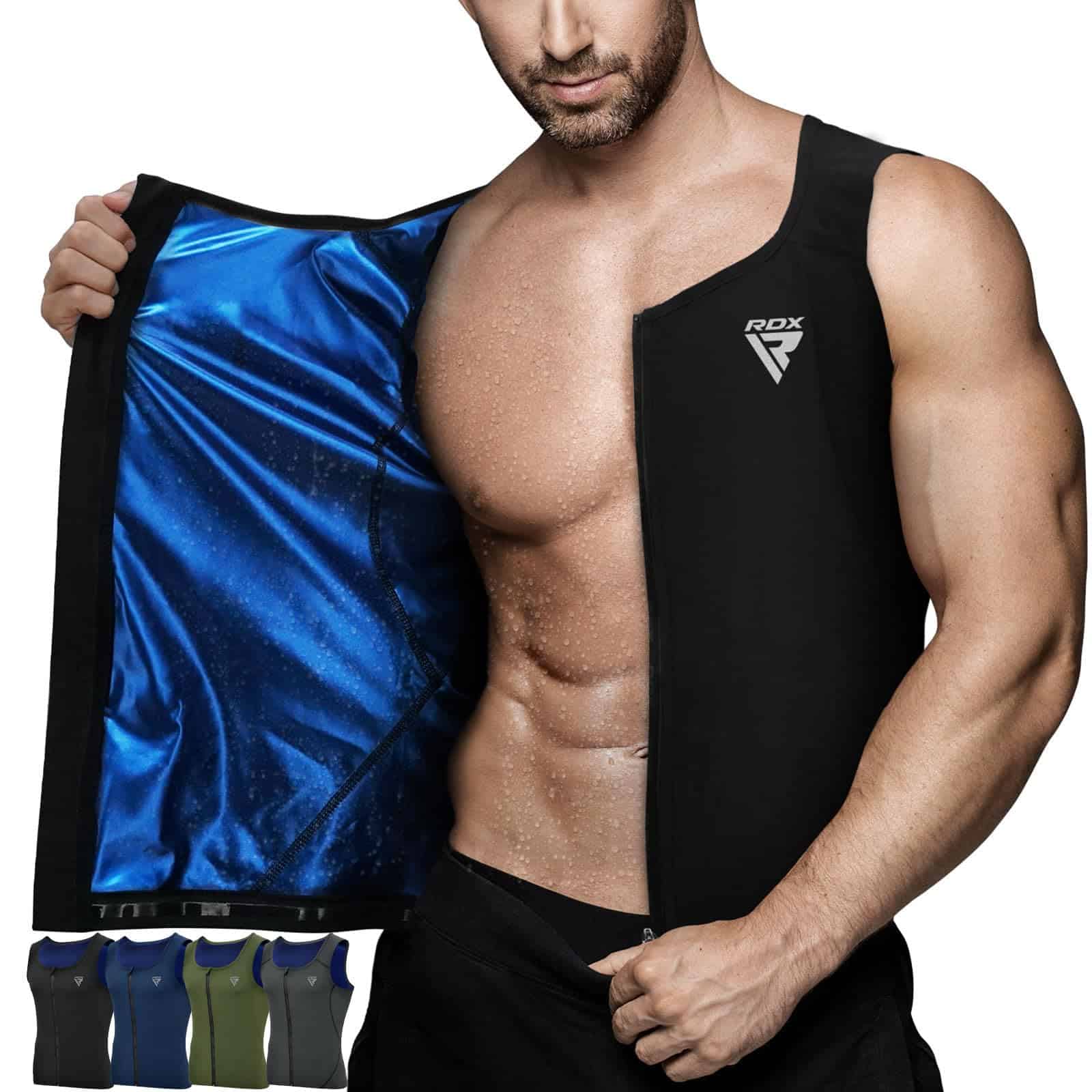 Chaleco de Sauna para Hombre RDX, Camiseta para