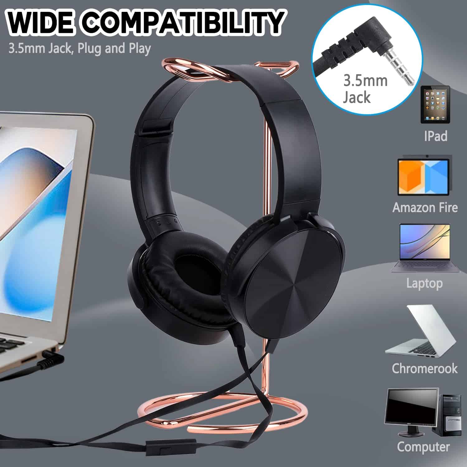 Paquete de 10 auriculares Wensdo con micrófono para niños - Imagen 8