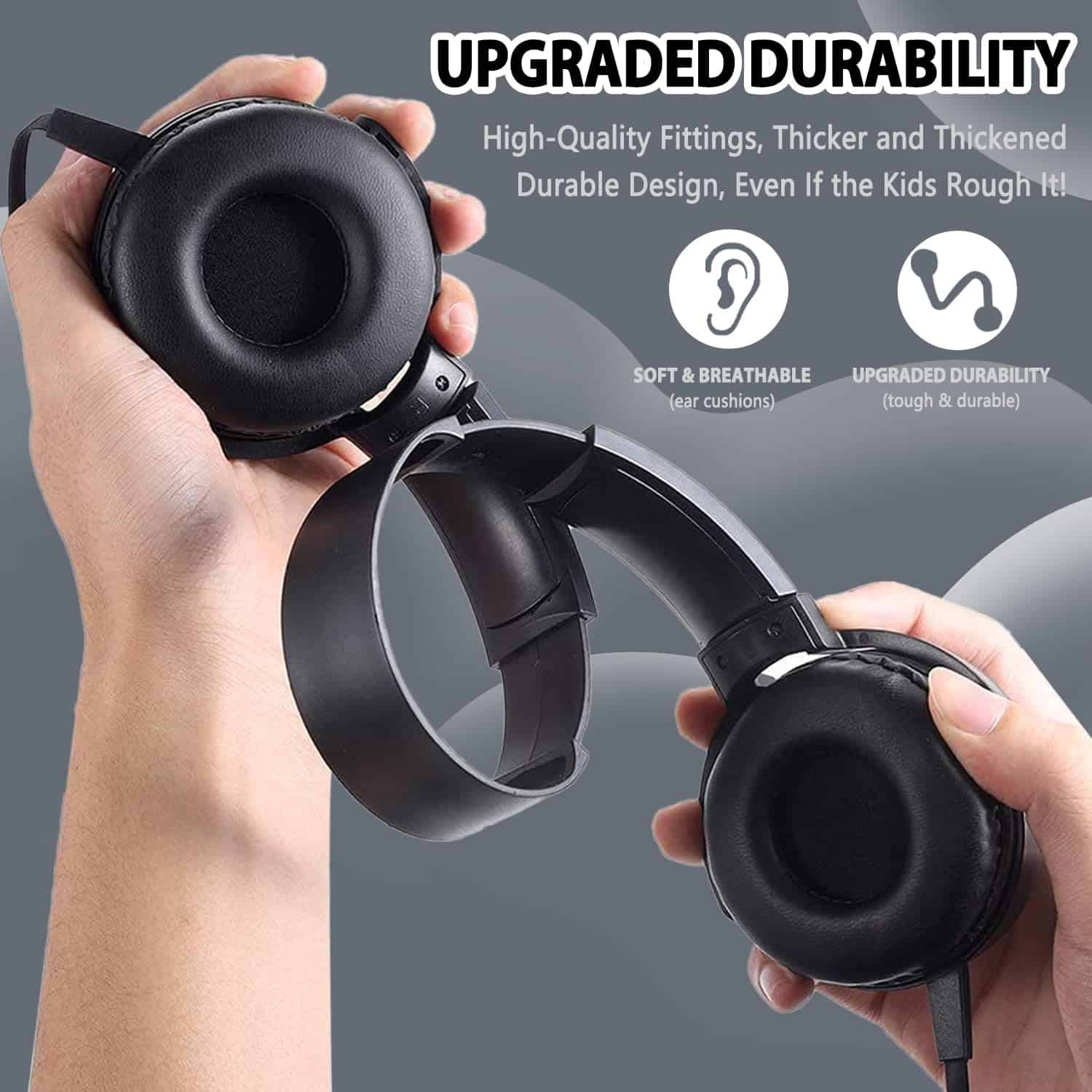 Paquete de 10 auriculares Wensdo con micrófono para niños - Imagen 4