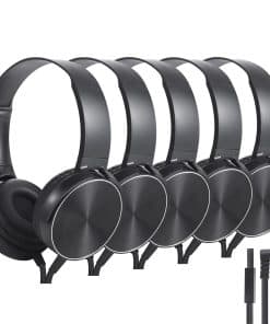 Audífonos de Aula Wensdo con Micrófono Paquete de 5 para