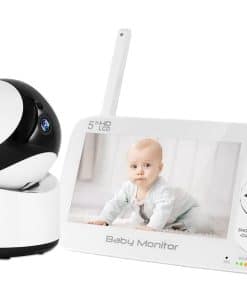 Monitor de Bebé AYNCER, Video de 5" 720P con Cámara y