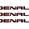 3 Piezas Emblemas de Placa de Nombre Denali para Reemplazo
