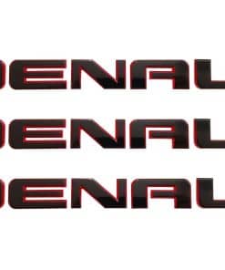 3 Piezas Emblemas de Placa de Nombre Denali para Reemplazo