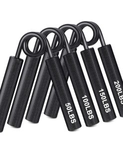 POSKOU Hand Grip Strengthener 4pcs Set Metal Grip Strength