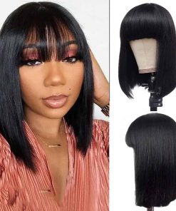 Savasana Pelucas Bob para Mujeres Negras de Cabello Humano