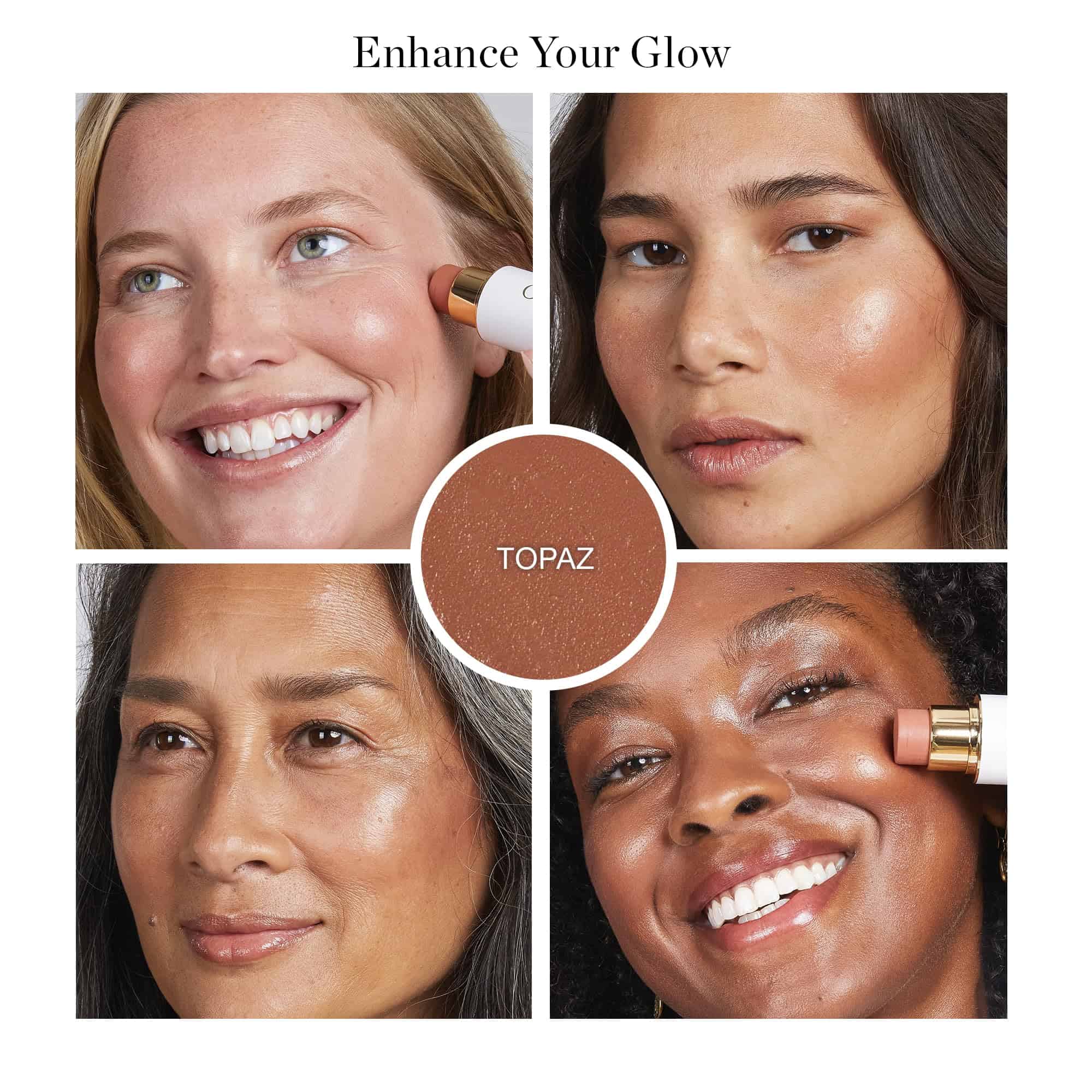 Ogee Sculpted Face Stick (TOPAZ - MATTE ROSY PEACH) Rubor - Imagen 3