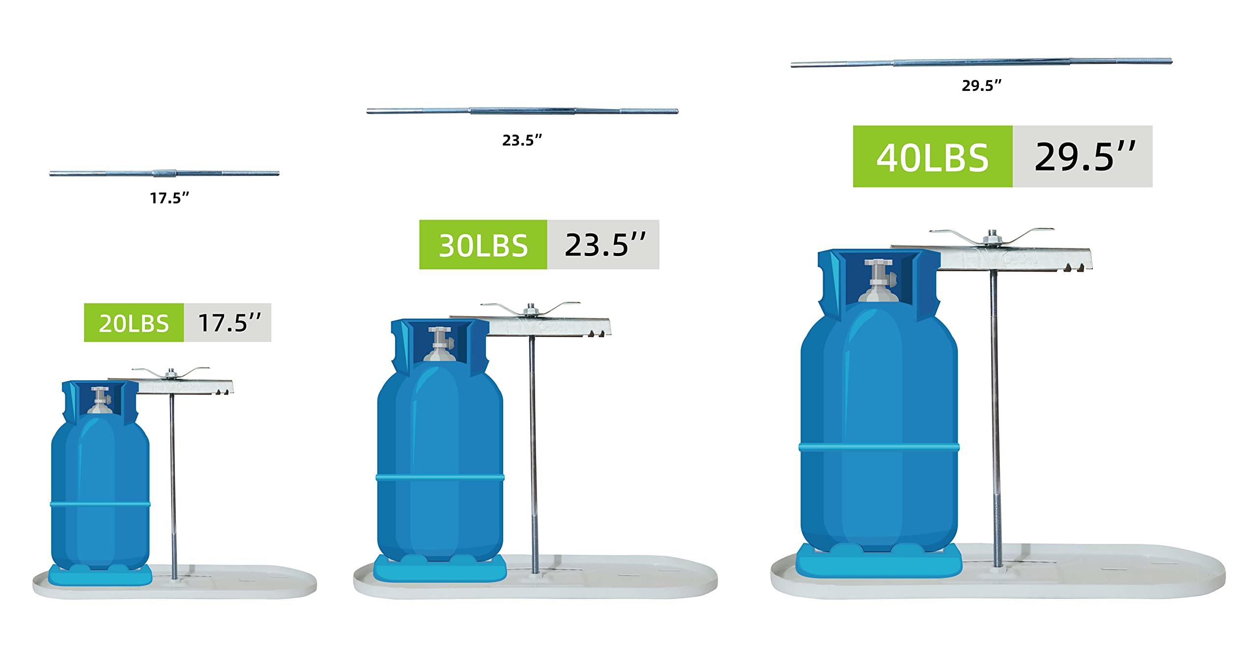 Soporte para Montaje de Doble Tanque de Propano RVPNR para - Imagen 6