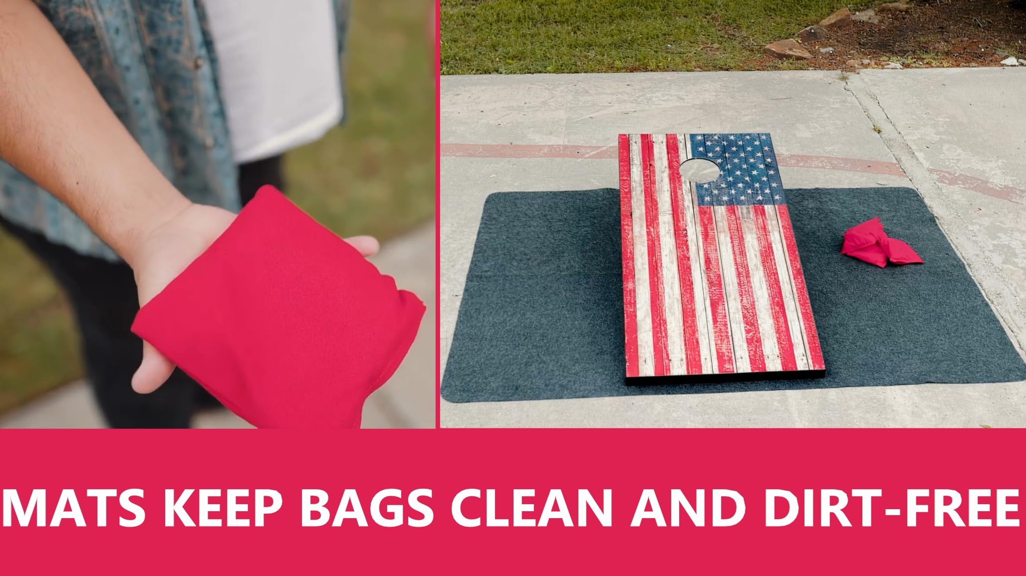 2 Tapetes de Cornhole Evitan que el Tablero de Cornhole se - Imagen 4