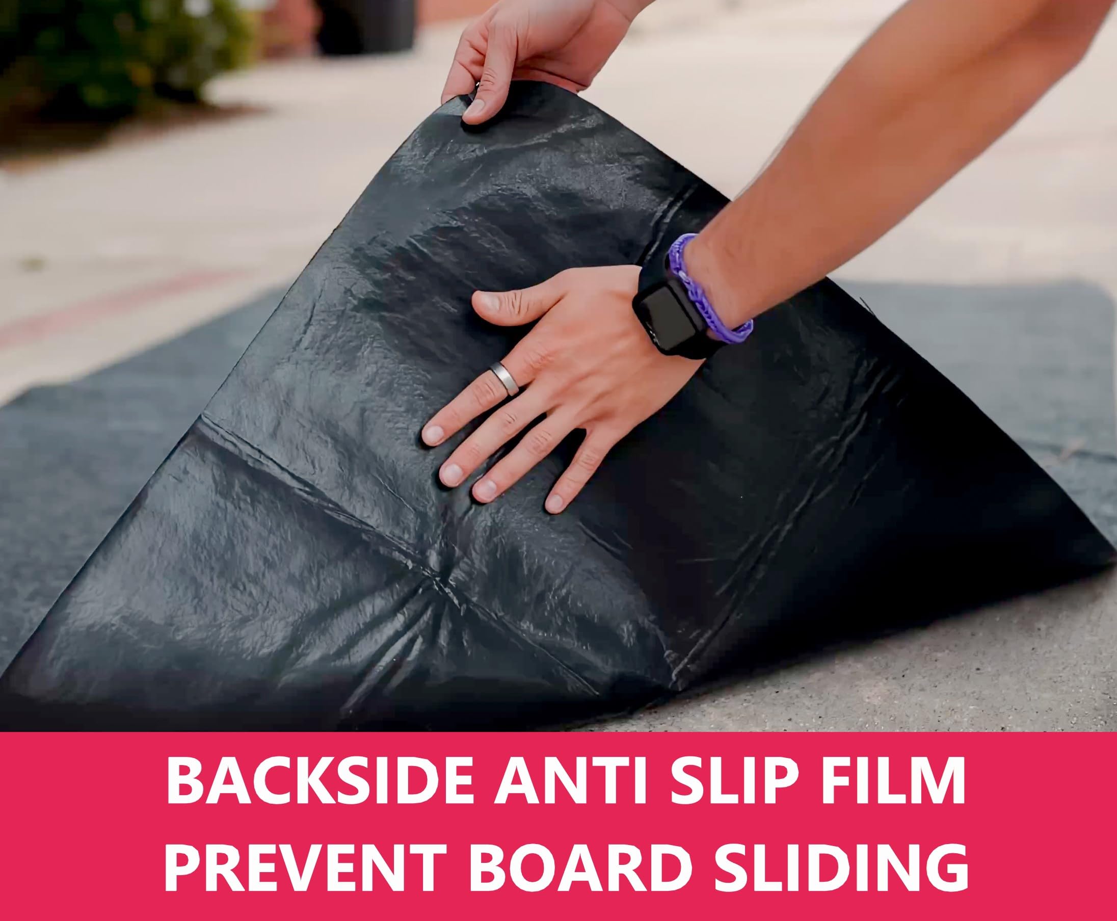 2 Tapetes de Cornhole Evitan que el Tablero de Cornhole se - Imagen 3