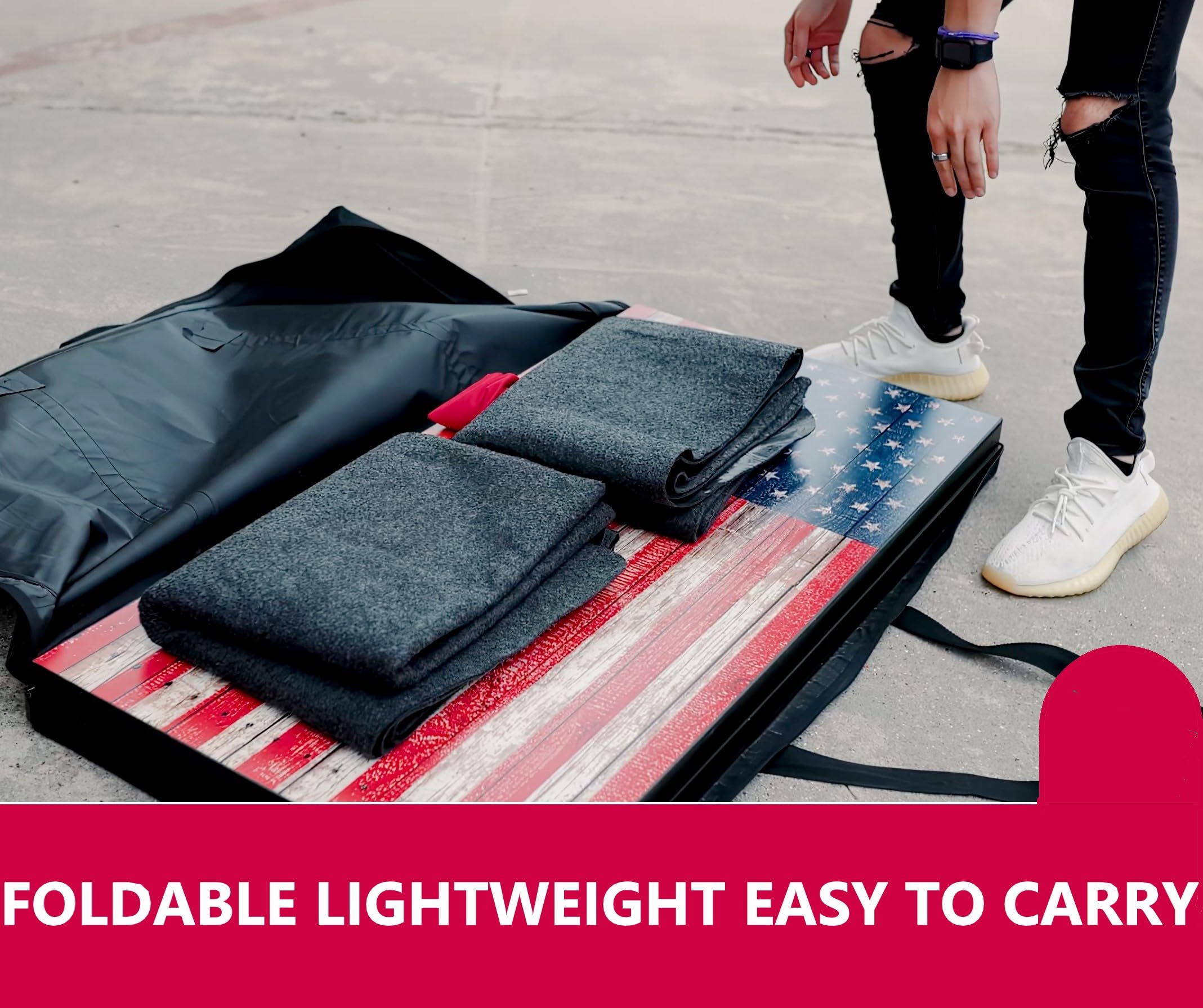 2 Tapetes de Cornhole Evitan que el Tablero de Cornhole se - Imagen 6