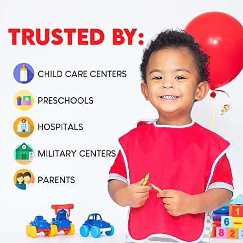 Toppy Toddler Baberos Impermeables Grandes para Bebés con - Imagen 6