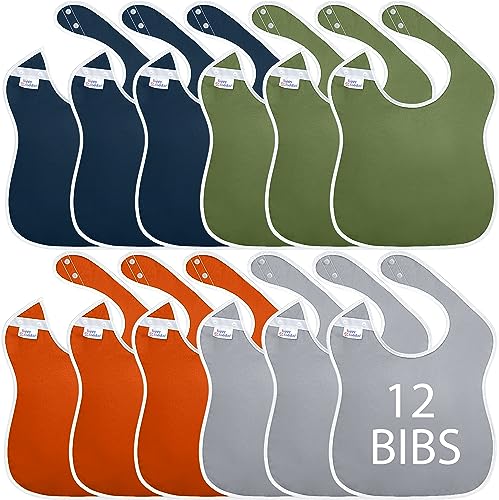 Paquete de 12 Baberos Impermeables Toppy Toddler con