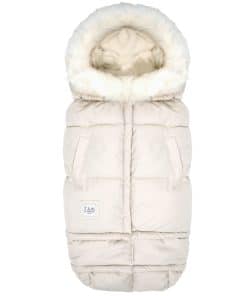 7AM Enfant Manta para Cochecito 212 - Manta -White Fur & Bei