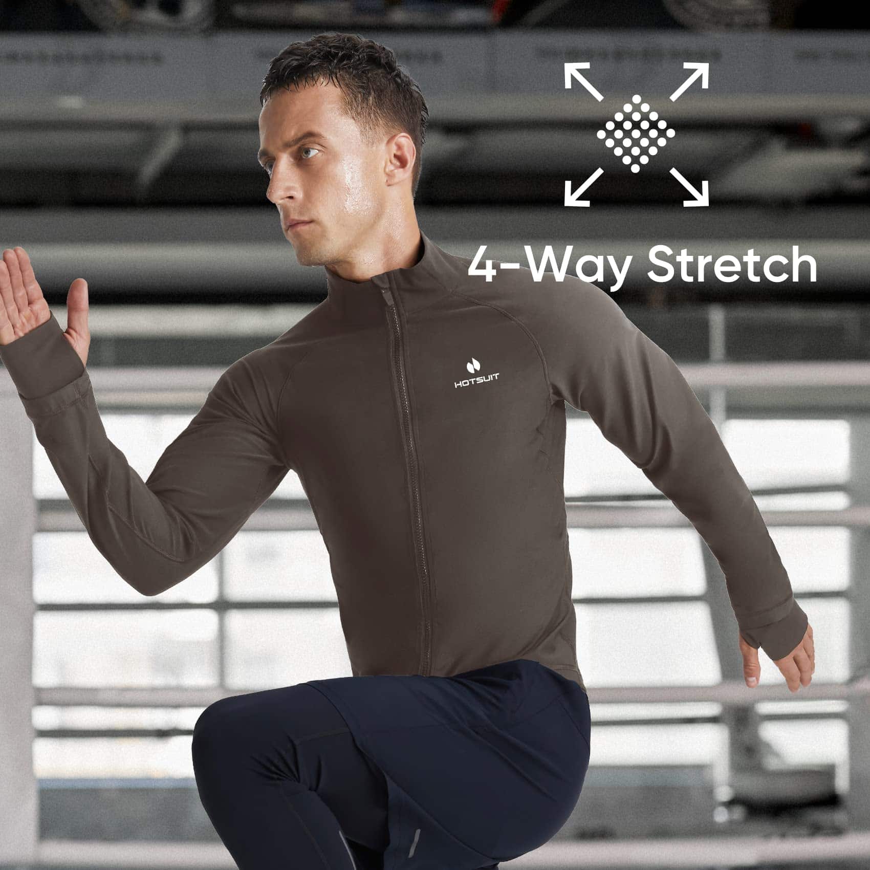 Traje de Sauna HOTSUIT para Hombre Sauna Sudadera de Manga - Imagen 4