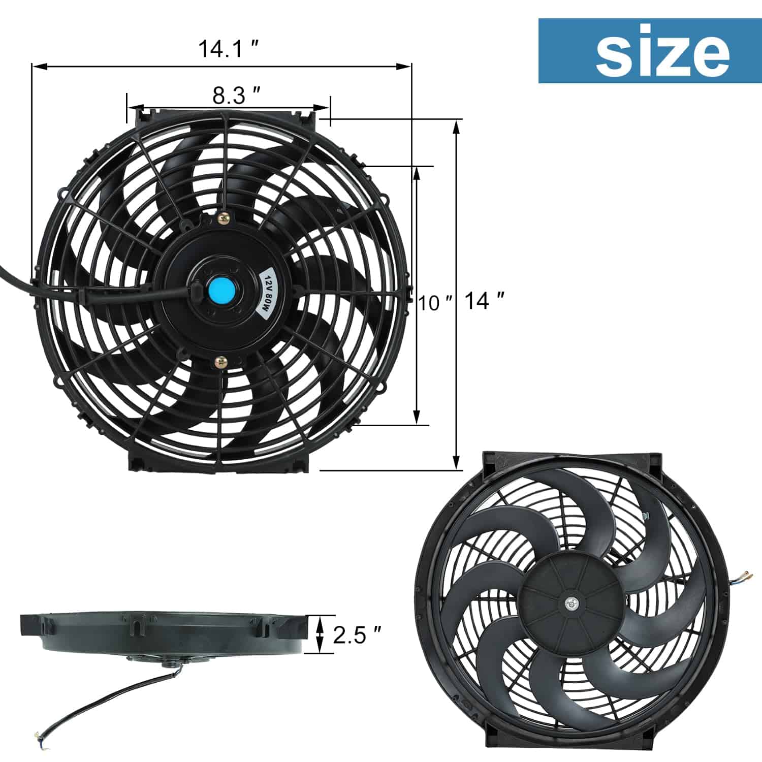 Ventilador eléctrico del radiador de refrigeración 14 - Imagen 4