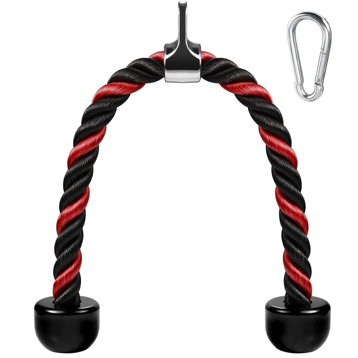 AWEFRANK Deluxe Tricep Rope Pull Down Cable, 27 & 36