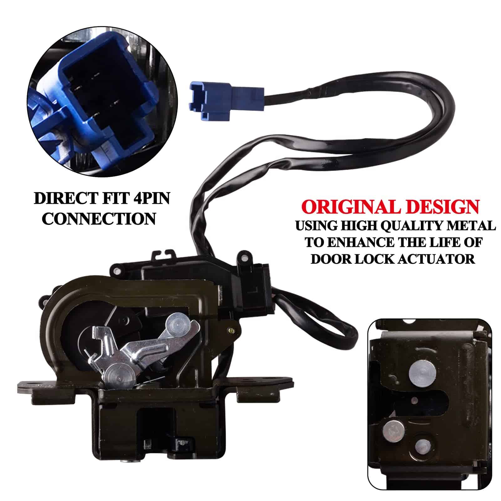 Unikpas Ensamble del Actuador del Cerrojo de la Puerta - Imagen 4