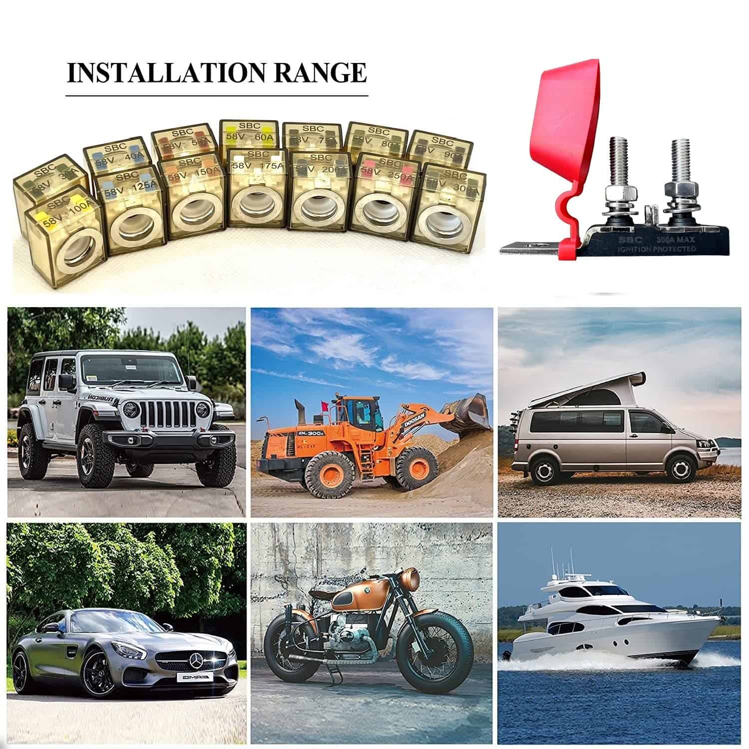 Bloque de Fusibles para Batería Clasificado para - Imagen 5