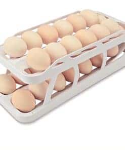 Porta huevos para nevera HAHOME, Dispensador de huevos para