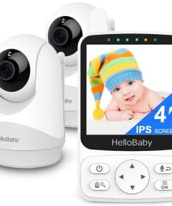 Monitor de Bebé HelloBaby con 2 Cámaras y Control Remoto