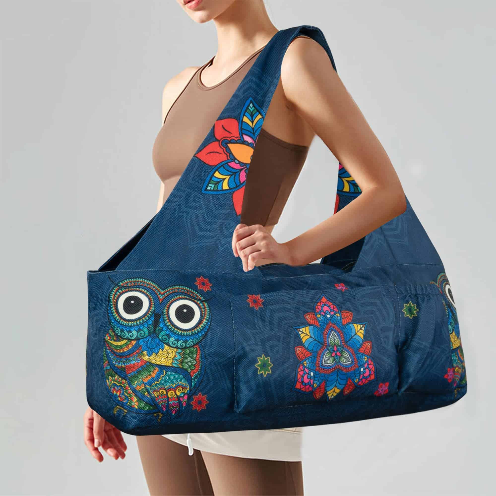 Bolsa de Yoga BagYG-Large con Correa, -Mandala Búho - Imagen 5