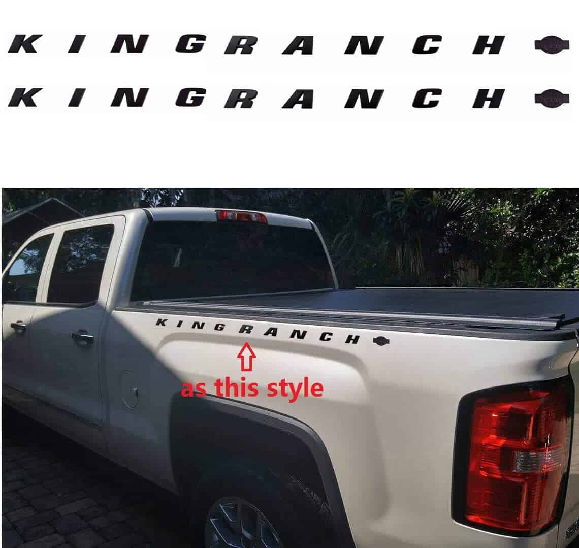 2pack Emblemas King Ranch para Guardabarros "King Ranch" - Imagen 3