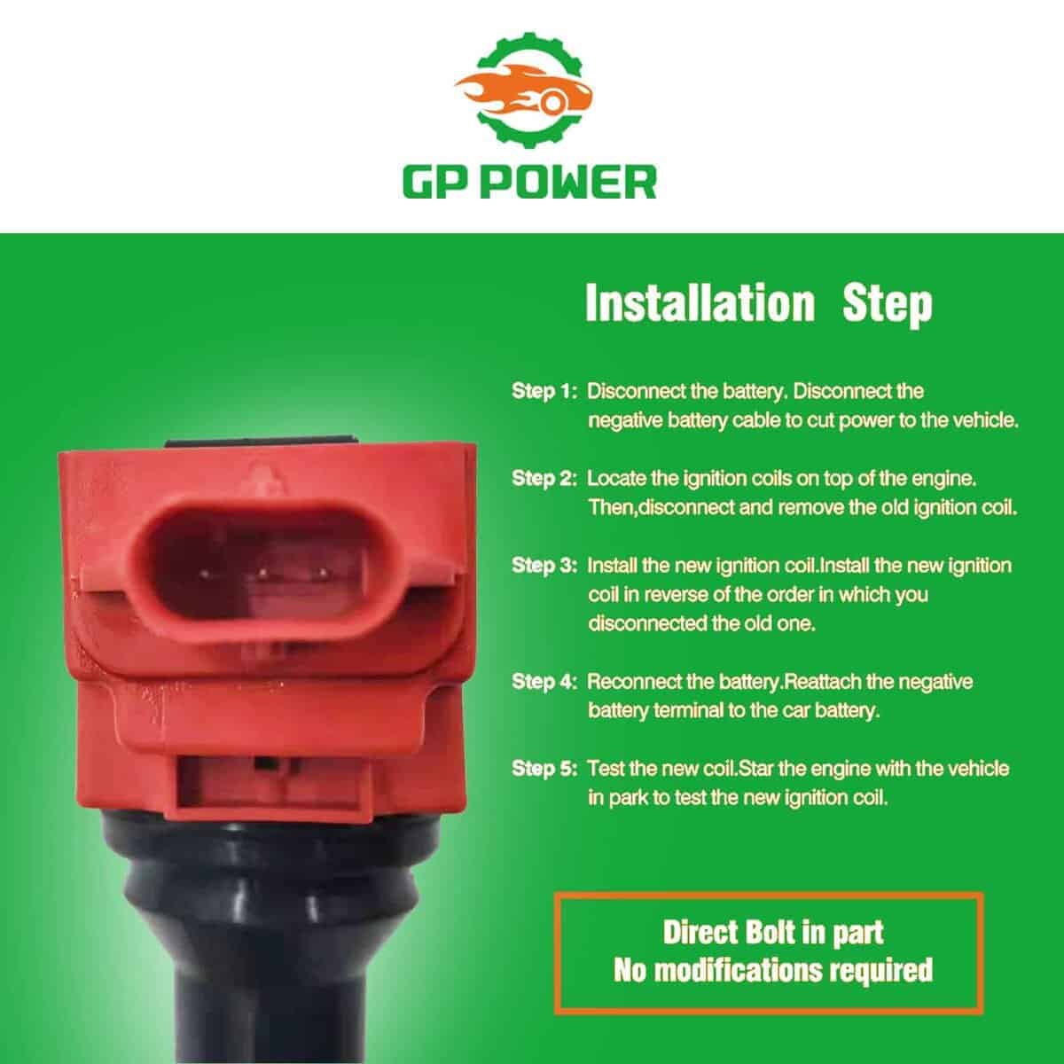 BOBINA DE ENCENDIDO DE VERSIÓN ANTIGUA GP POWER UF710 UF720 - Imagen 8