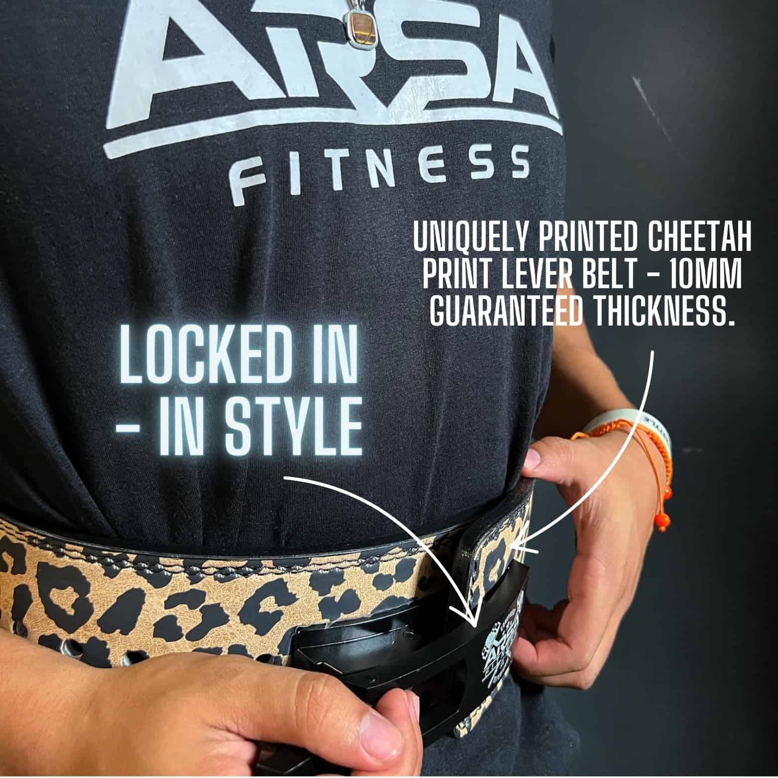 Cinturón ajustable de levantamiento de pesas -Estampado de g - Imagen 5