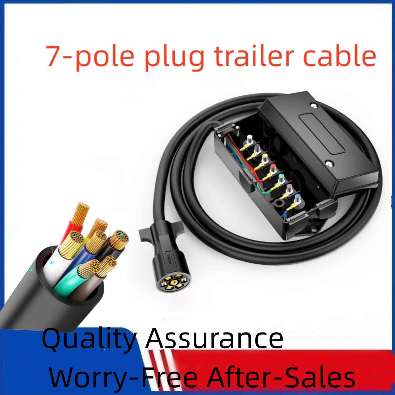 Cable de Remolque de 7 Pines Weideke Cable de Alambre - Imagen 3