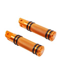 POWERJAMES Reposapiés Negro Rojo Naranja para Harley