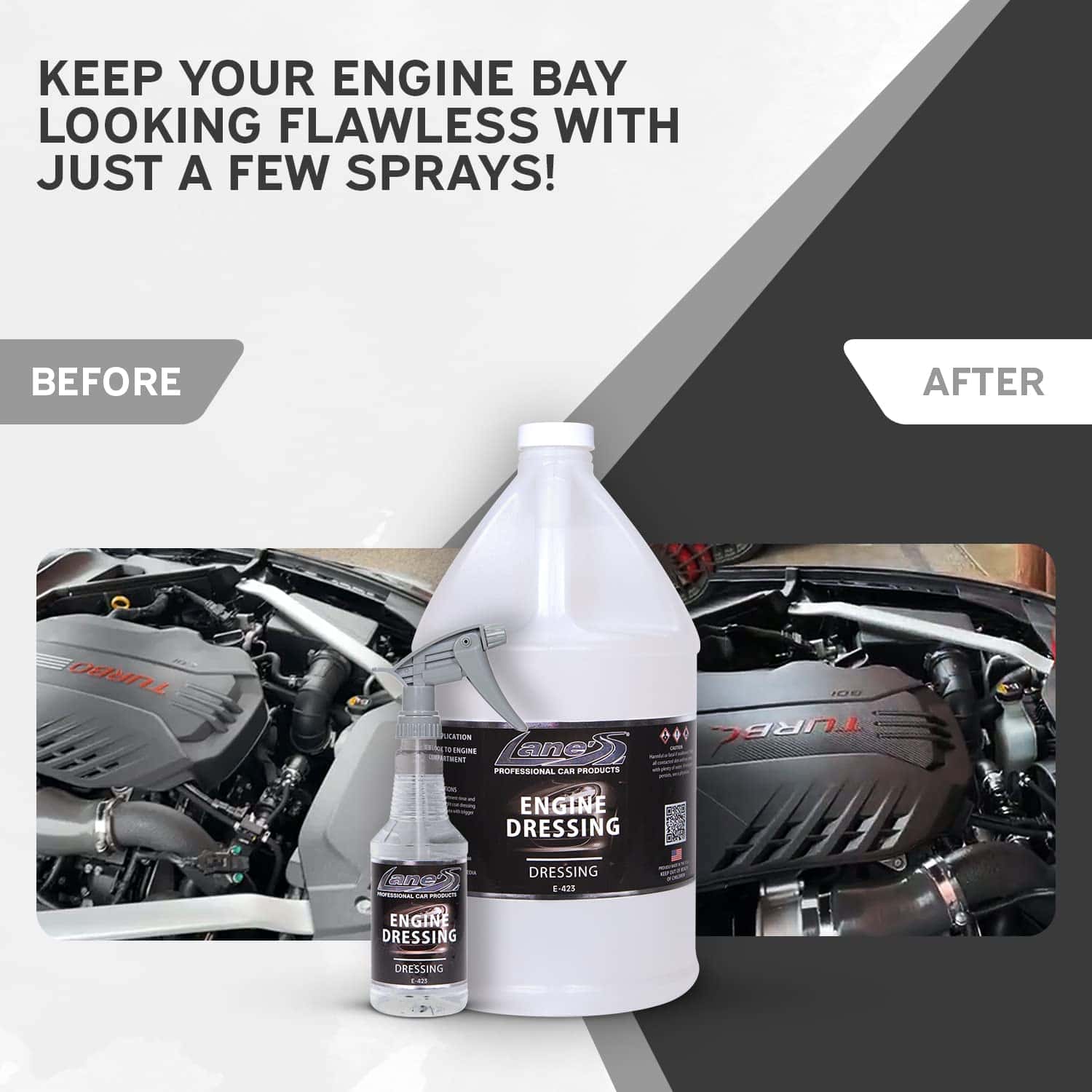 LANE'S Engine Dressing - Protector de motor para un brillo - Imagen 7