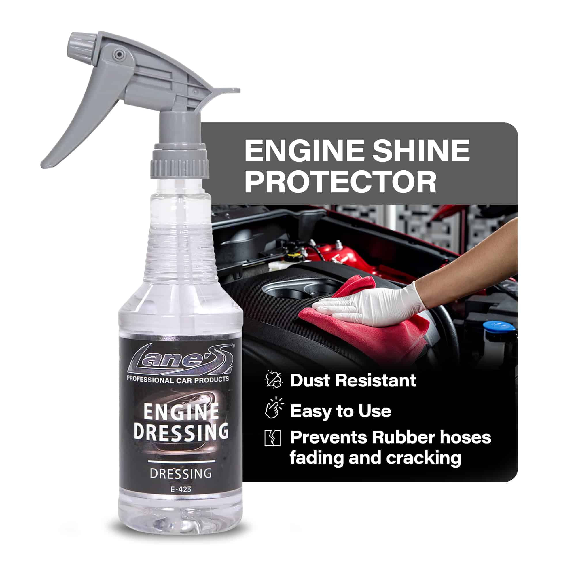 LANE'S Engine Dressing - Protector de motor para un brillo - Imagen 3