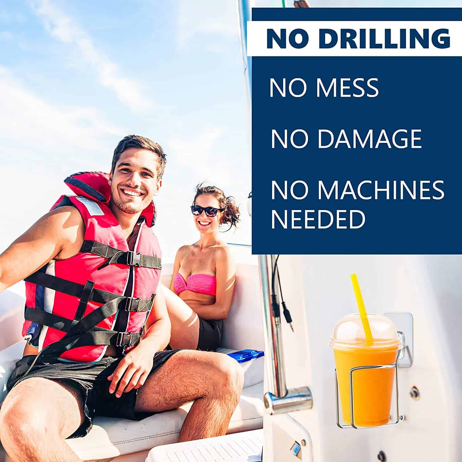 Portavasos montado en pared Skywin- Juego de 6 portavasos - Imagen 8