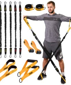 Bandas de resistencia de tubo para hombres y -Amarillo