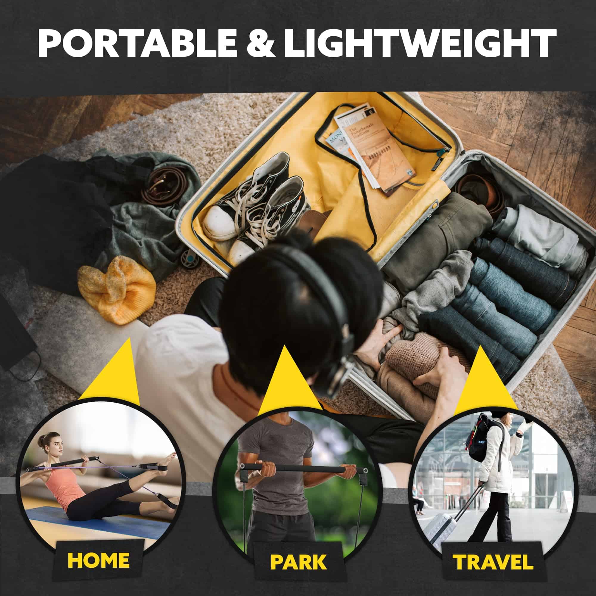 Barra de Resistencia Portátil - Barra de Acero para Bandas - Imagen 10