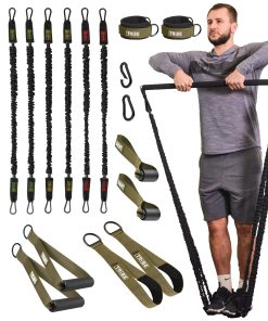 Bandas de resistencia de tubo para hombres y -Verde