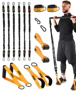 Bandas de Resistencia de Tubo para Hombres y -Amarillo y Neg