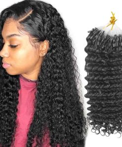 Extensiones de Cabello Humano Rizado Profundo con Micro