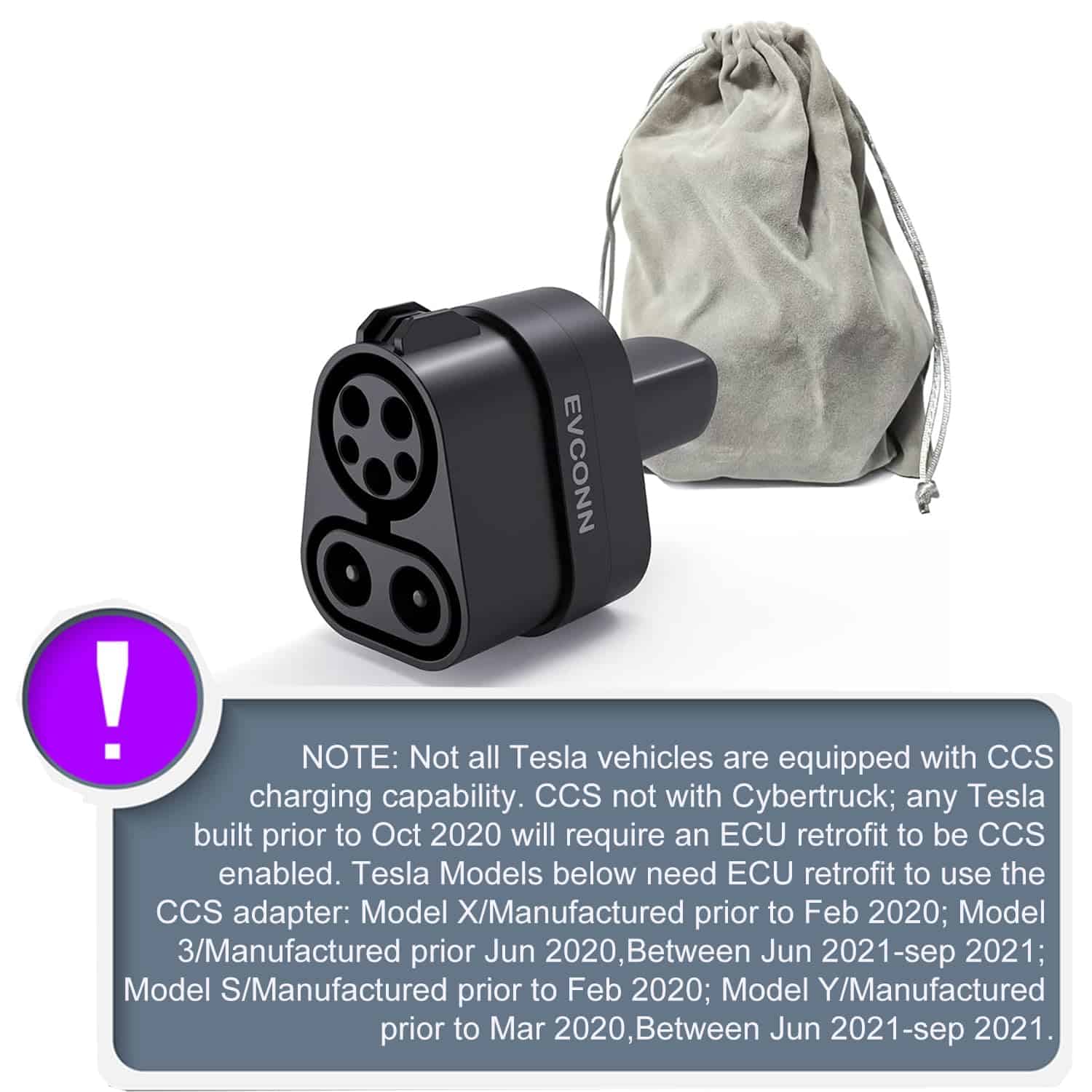 Adaptador de CCS a NACS, CCS1 Carga Rápida para Tesla Model - Imagen 7