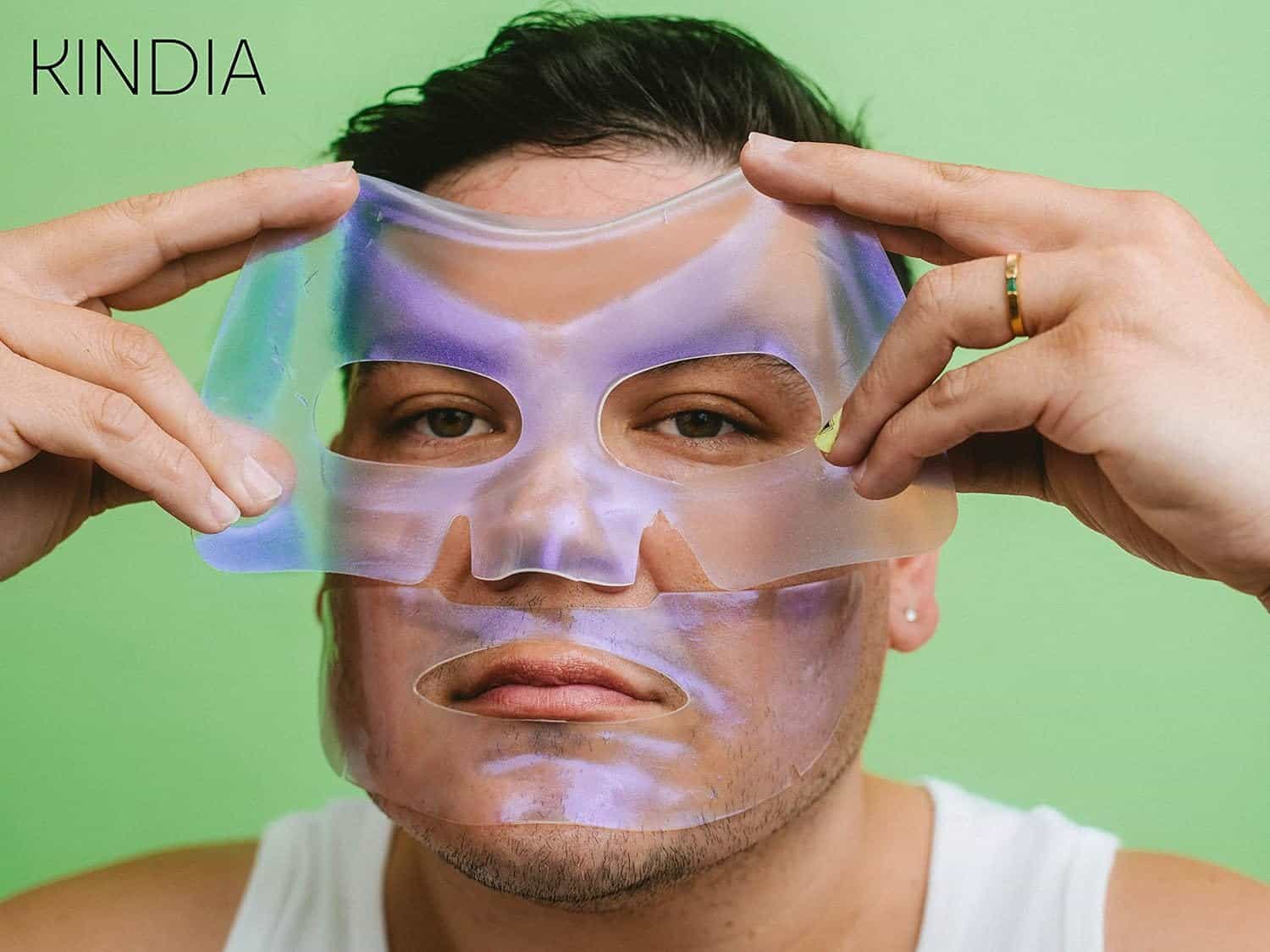 KINDIA Aura Bounce Pack - 5 Mascarillas Faciales Coreanas - Imagen 7