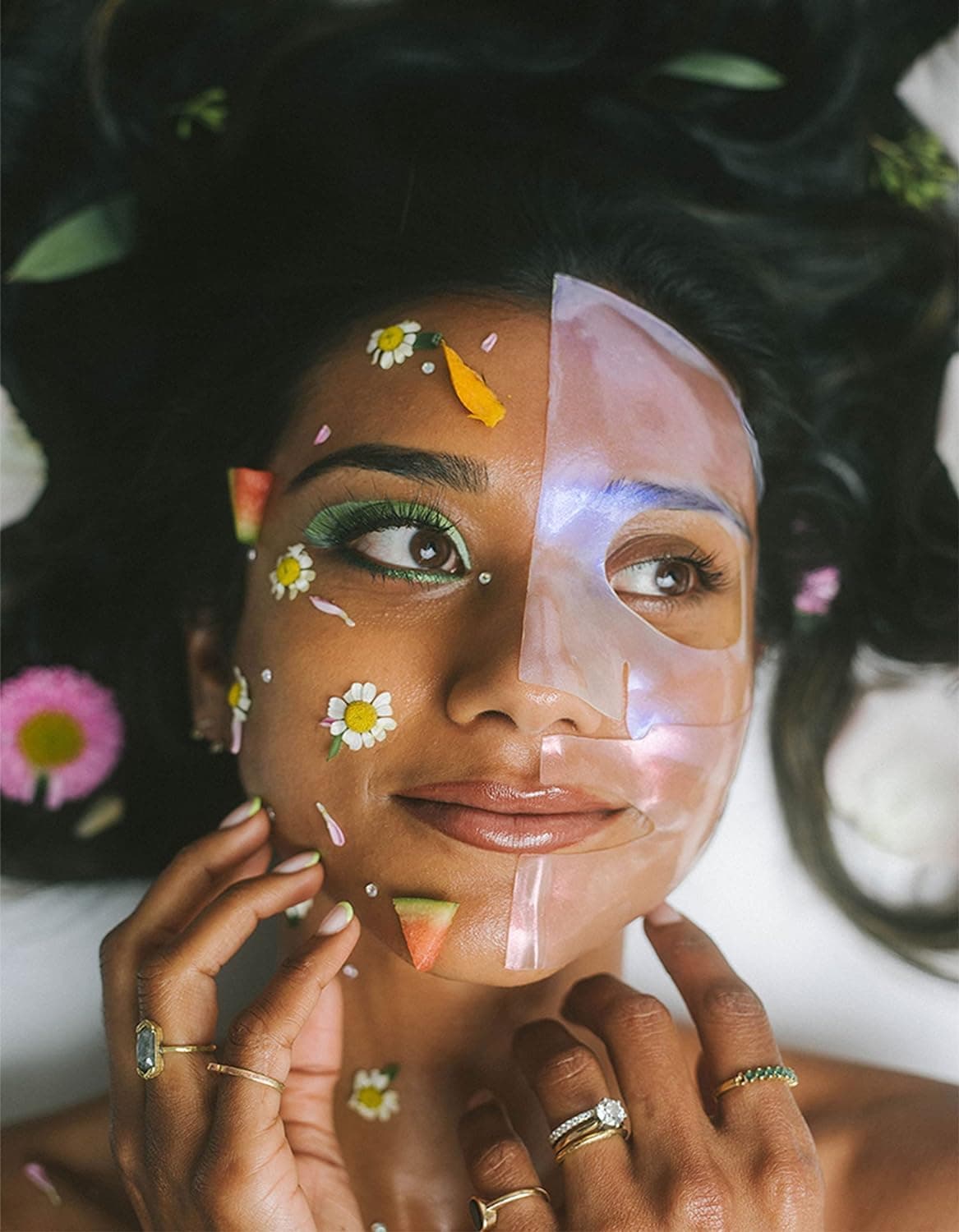 KINDIA Aura Bounce Pack - 5 Mascarillas Faciales Coreanas - Imagen 5