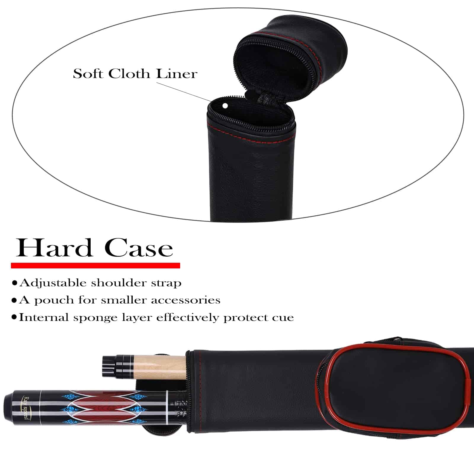 Palillo de Billar Ray Speed con Eje de Baja -Rojo/Azul - Imagen 7