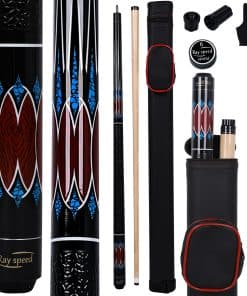 Palillo de Billar Ray Speed con Eje de Baja -Rojo/Azul