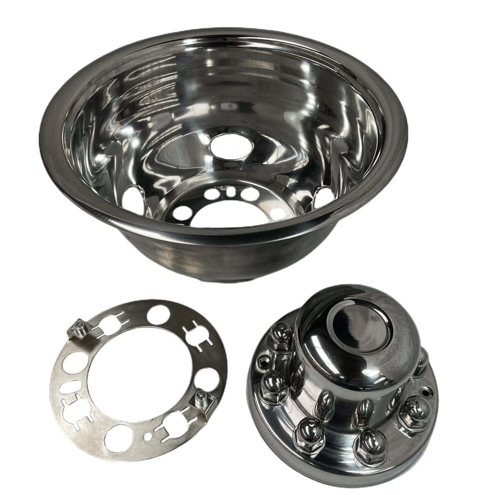 Kucaruce 4pc 16 pulgadas Pulido Acero Inoxidable Rueda - Imagen 5