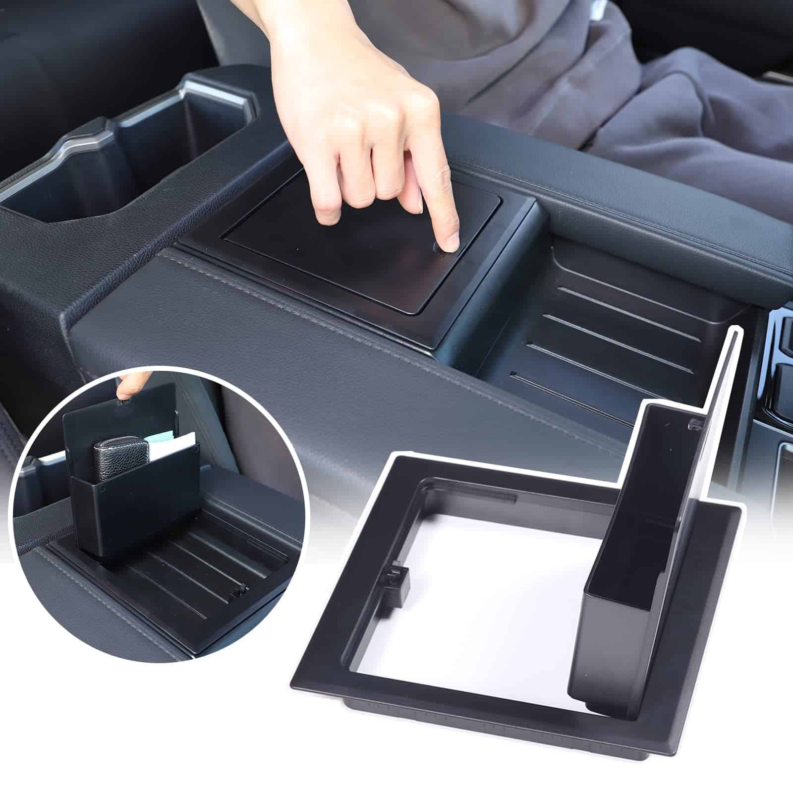 Organizador de consola central para automóvil con caja de