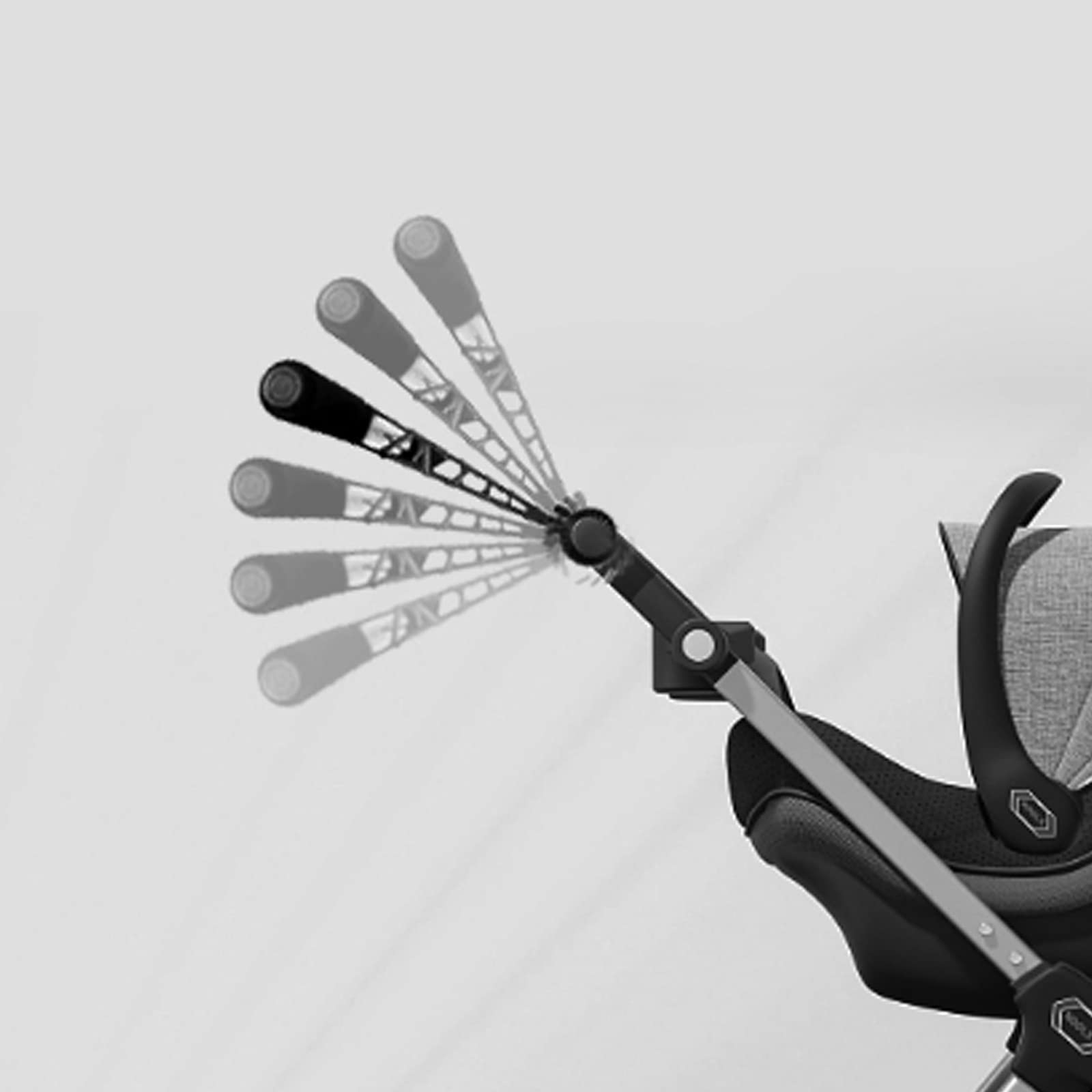 Barra de extensión para manillar de cochecito, Pasea con - Imagen 4