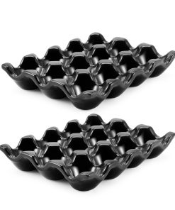 Porta Huevos de Cerámica de 12 Tazas para Refrigerador -