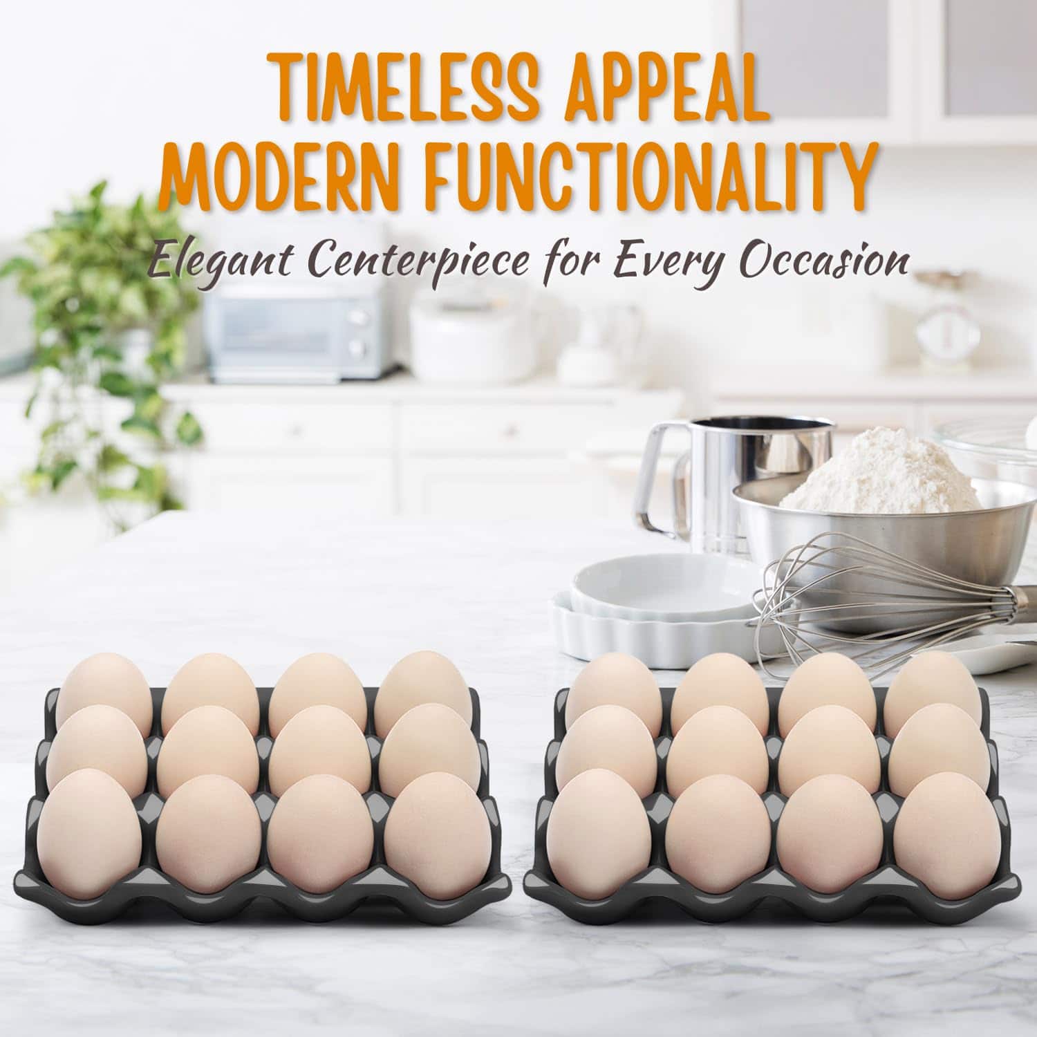 Porta Huevos de Cerámica de 12 Tazas para Refrigerador - - Imagen 6