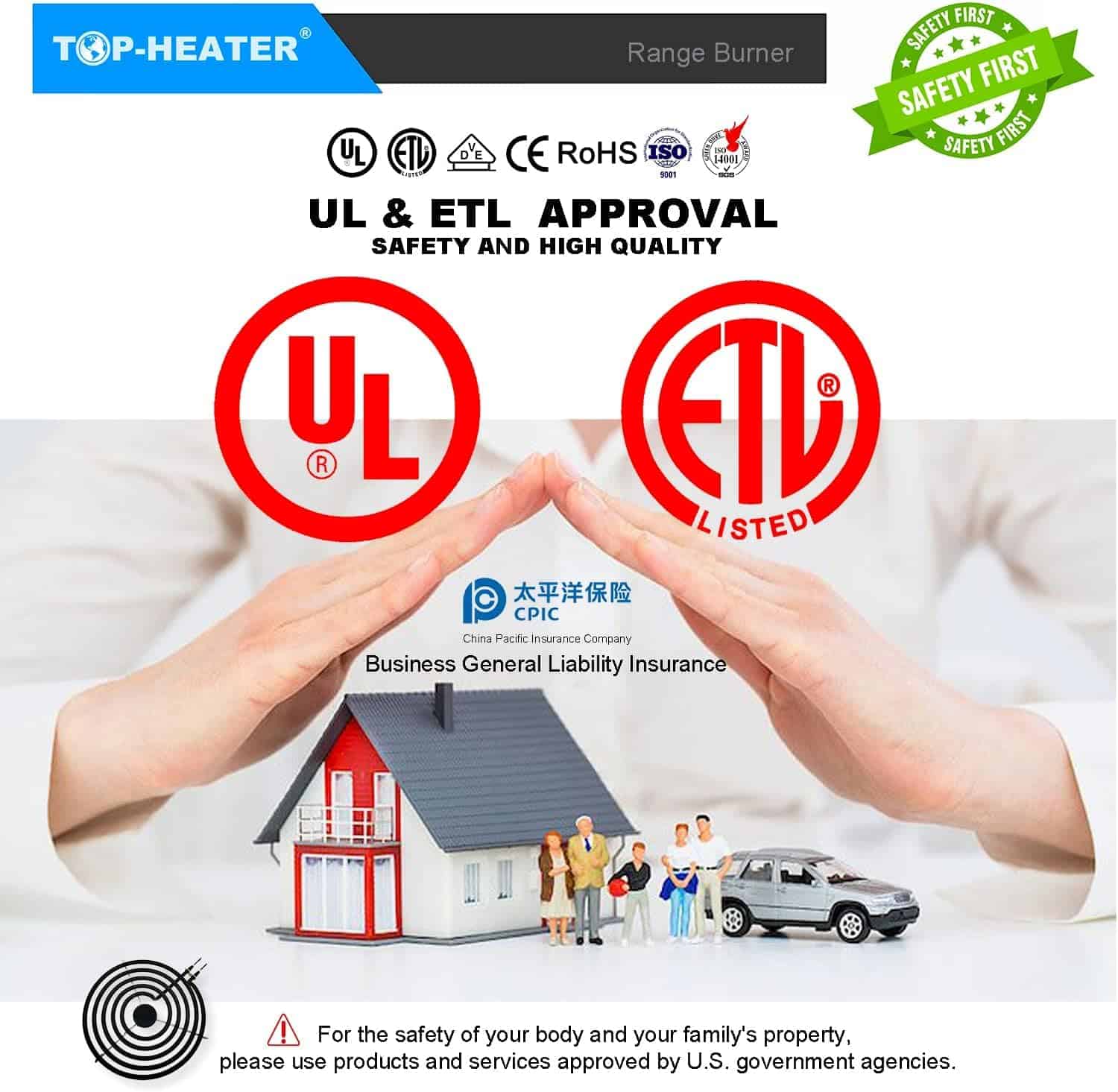 Quemador de estufa 234710(WB30M1) 6� Quemador de cocina - Imagen 10