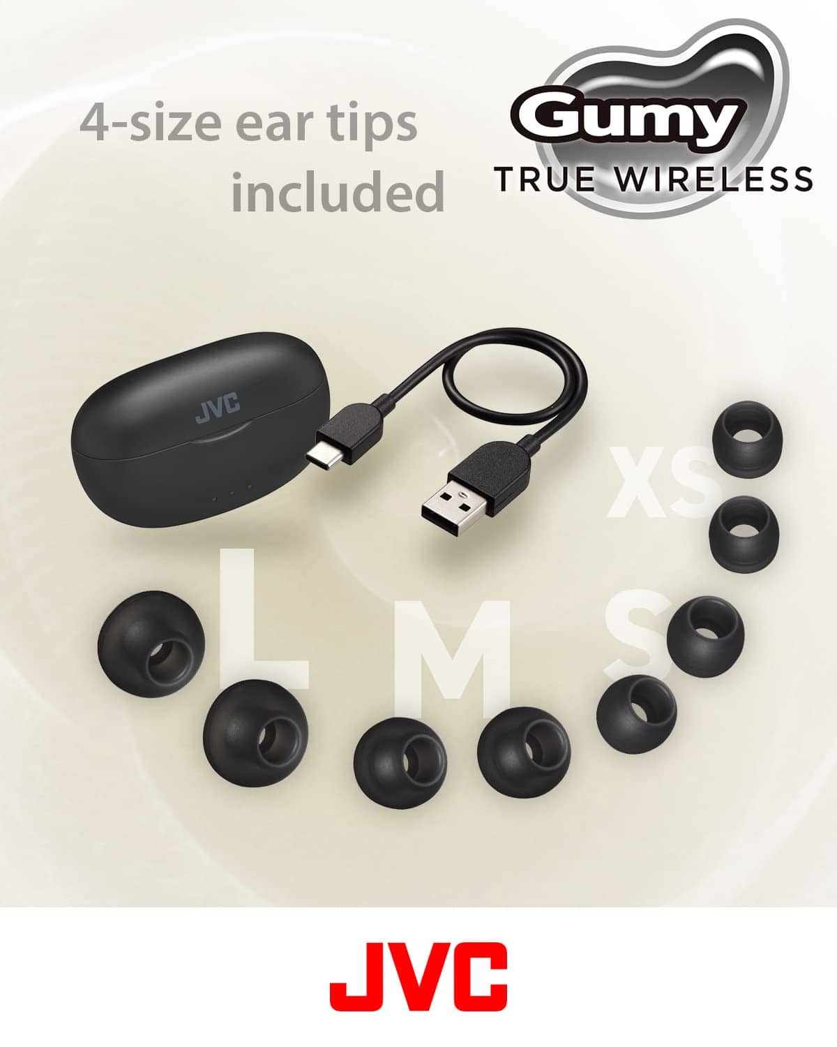 Audífonos inalámbricos JVC Gumy, Bluetooth 5.3, Estuche de - Imagen 8